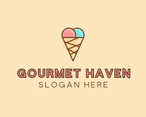 Sweet Ice Cream Cone  logo design