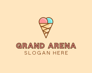 Sweet Ice Cream Cone  logo design