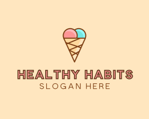 Sweet Ice Cream Cone  logo design