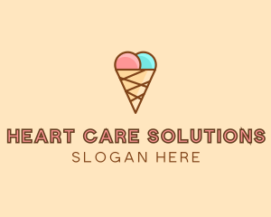 Sweet Ice Cream Cone  logo design