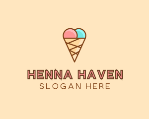 Sweet Ice Cream Cone  logo design