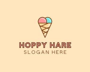 Sweet Ice Cream Cone  logo design