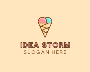 Sweet Ice Cream Cone  logo design