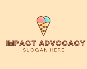 Sweet Ice Cream Cone  logo design