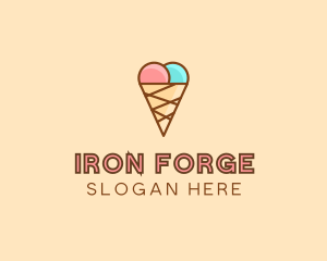 Sweet Ice Cream Cone  logo design