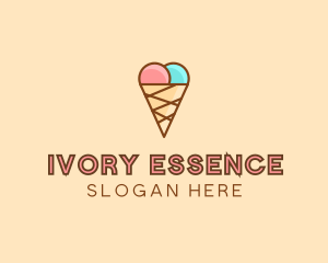 Sweet Ice Cream Cone  logo design