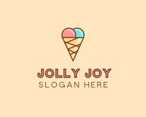 Sweet Ice Cream Cone  logo design