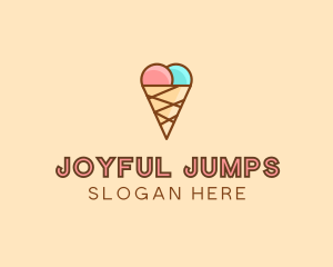 Sweet Ice Cream Cone  logo design