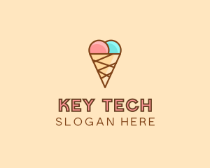 Sweet Ice Cream Cone  logo design