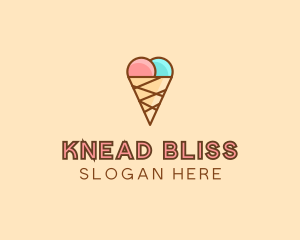 Sweet Ice Cream Cone  logo design