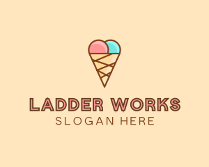 Sweet Ice Cream Cone  logo design