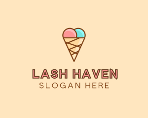 Sweet Ice Cream Cone  logo design