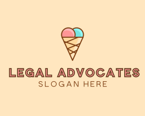 Sweet Ice Cream Cone  logo design