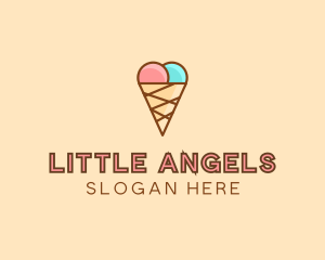 Sweet Ice Cream Cone  logo design