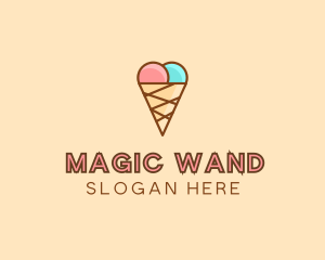 Sweet Ice Cream Cone  logo design