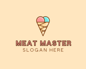 Sweet Ice Cream Cone  logo design