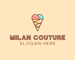 Sweet Ice Cream Cone  logo design