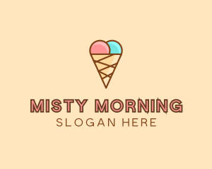 Sweet Ice Cream Cone  logo design