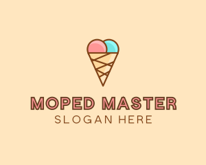 Sweet Ice Cream Cone  logo design