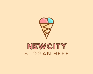 Sweet Ice Cream Cone  logo design