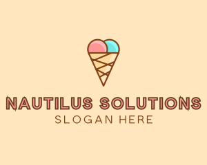 Sweet Ice Cream Cone  logo design