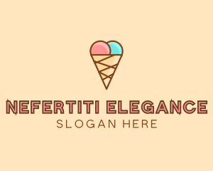 Sweet Ice Cream Cone  logo design