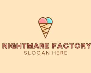 Sweet Ice Cream Cone  logo design