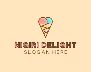 Sweet Ice Cream Cone  logo design