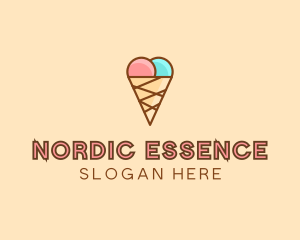 Sweet Ice Cream Cone  logo design