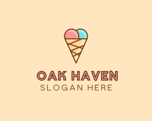 Sweet Ice Cream Cone  logo design