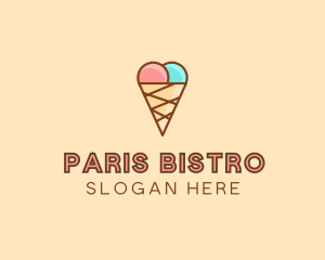 Sweet Ice Cream Cone  logo design