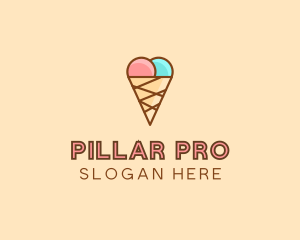 Sweet Ice Cream Cone  logo design