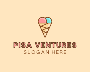 Sweet Ice Cream Cone  logo design