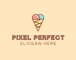 Sweet Ice Cream Cone  logo design