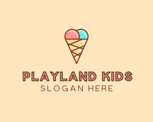 Sweet Ice Cream Cone  logo design