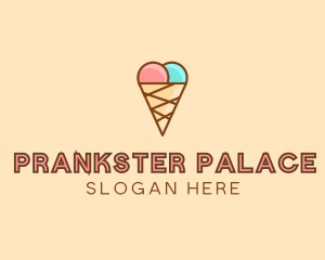 Sweet Ice Cream Cone  logo design