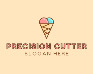 Sweet Ice Cream Cone  logo design