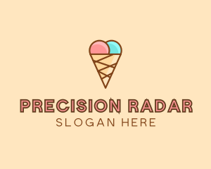 Sweet Ice Cream Cone  logo design