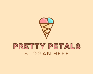 Sweet Ice Cream Cone  logo design