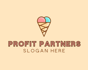 Sweet Ice Cream Cone  logo design