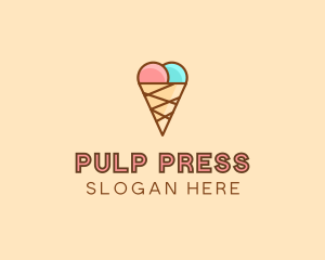 Sweet Ice Cream Cone  logo design