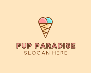 Sweet Ice Cream Cone  logo design