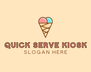 Sweet Ice Cream Cone  logo design