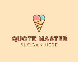 Sweet Ice Cream Cone  logo design