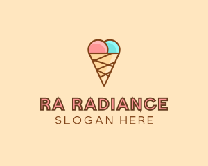 Sweet Ice Cream Cone  logo design