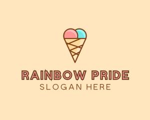 Sweet Ice Cream Cone  logo design