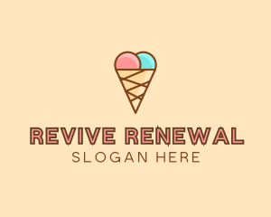 Sweet Ice Cream Cone  logo design