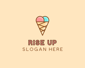 Sweet Ice Cream Cone  logo design