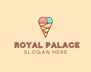 Sweet Ice Cream Cone  logo design