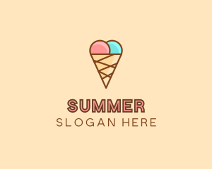 Sweet Ice Cream Cone  logo design